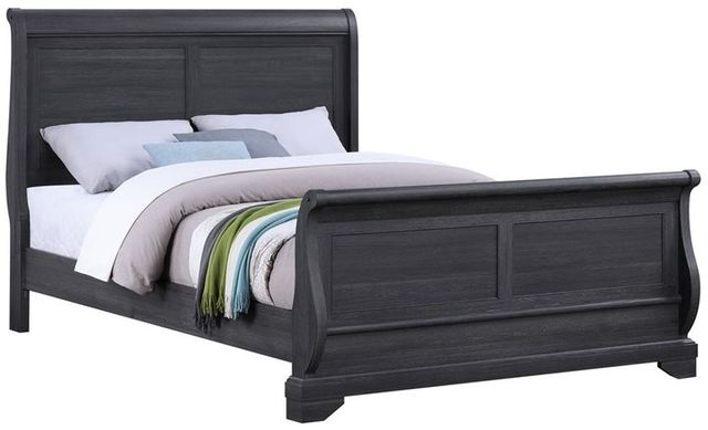 Emerald Home Colville Charcoal Queen Sleigh Bed-0