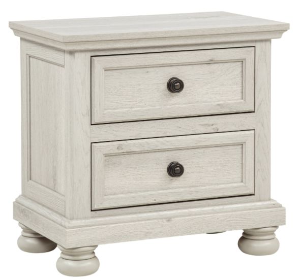 Crown Mark Claribelle White Nightstand-0