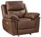 New Classic® Home Furnishings Ryland Brown Power Glider Recliner-0