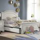 Westwood Design Olivia Brushed White Youth Full Panel Bed-1