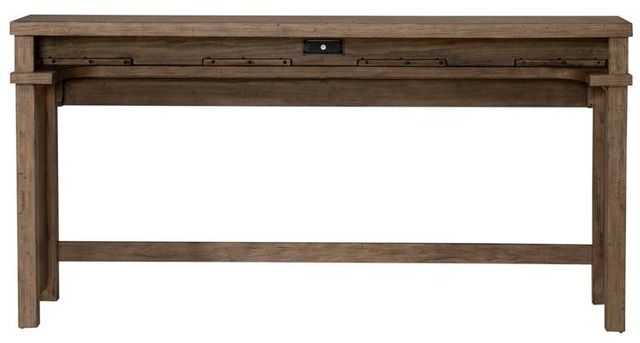Liberty Furniture Pinebrook Ridge Weathered Toffee Console Bar Table-3