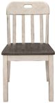 Mazin Furniture Clover Two-Tone Gray and Weathered White Side Chair-0