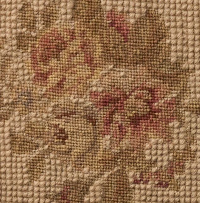 Nourison Home™ Mina Victory Vintage Pillow Beige Floral Checkers 18"x18" Throw Pillow-2
