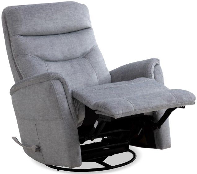 Parker House® Gemini Capri Silver Manual Swivel Recliner-2