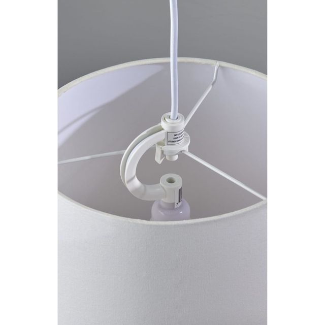 Adesso® Tall Drum Shade Pendant with Cord Set-1