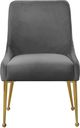 Meridian Furniture Owen Gray Velvet Dining Chair-1