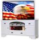 American Heartland Manufacturing Poplar 80" Deluxe TV Stand-1