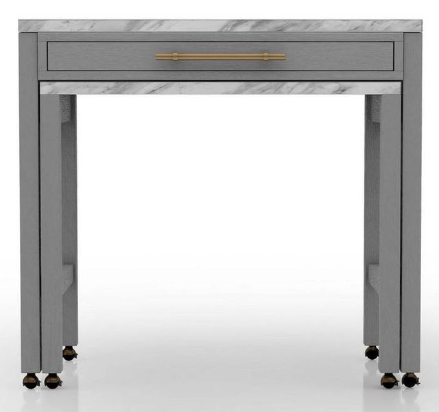 Furniture of America® Whitehall Light Gray Counter Height Dining Table-2