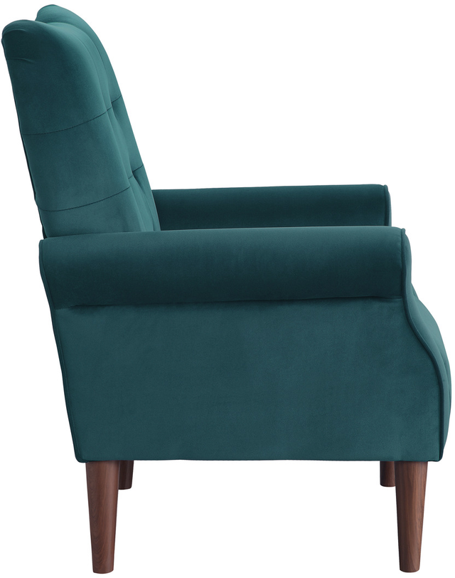 Mazin Furniture Kyrie Teal Upholstered Accent Chair-2