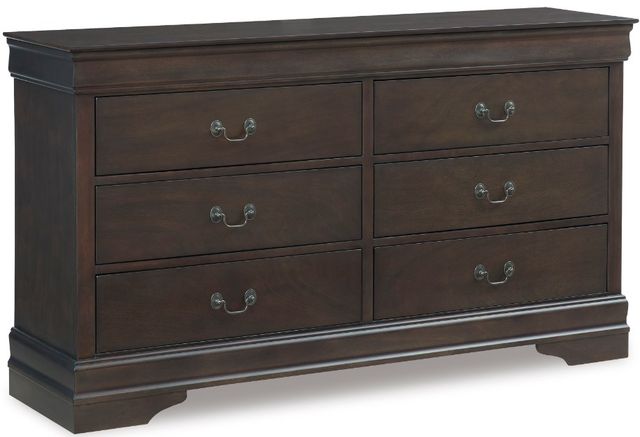 Signature Design by Ashley® Leewarden 5-Piece Dark Brown King Sleigh Bed Set-2