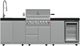 FORNO® Bulnes Series Alta Qualita Black Outdoor Kitchen Kits-0