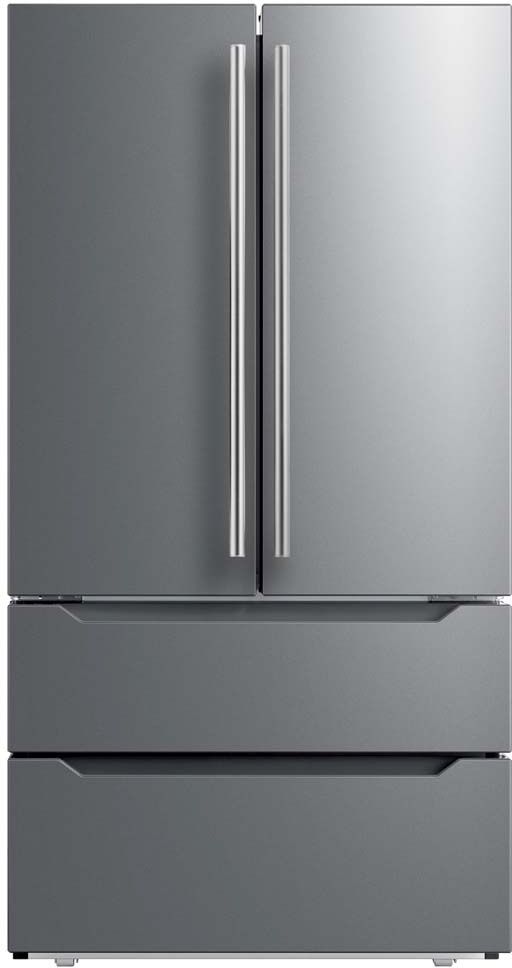 Midea® 36 in. 22.5 Cu. Ft. Stainless Steel Counter Depth French Door Refrigerator
