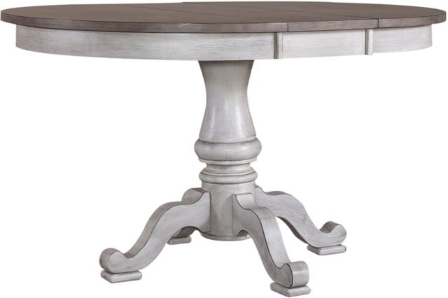 Liberty Furniture Ocean Isle 5-Piece Antique White/Weathered Pine Dining Set-2