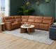 Flexsteel® Sawyer Harvest Leather Power Reclining Sectional with Power Headrests and Lumbar with Custom Layout Options-2