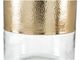Zuo® Cannon Gold Side Table with Glass Base-4