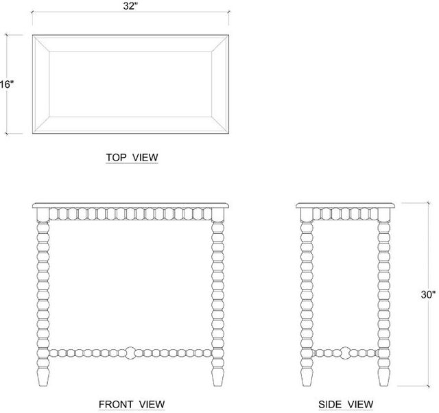 Bramble Customizable Cholet Small Console Table-1