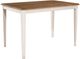 HH2 Home Bayberry White Counter Height 54” Extension Table with Driftwood Top-0