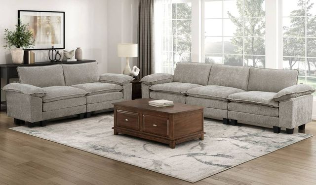 Homelegance® Dublin 2-Piece Dark Pewter Loveseat-1