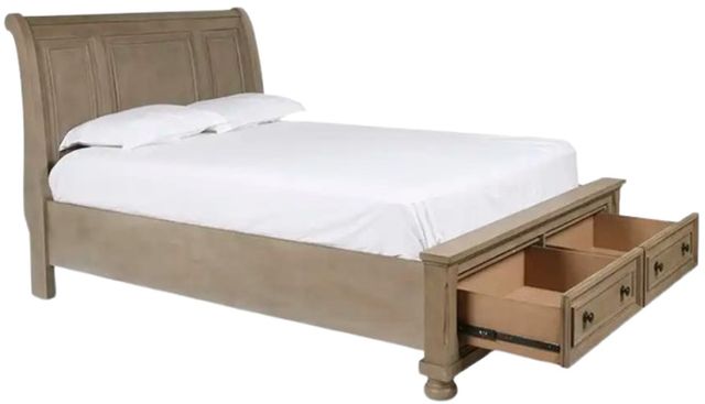 New Classic® Home Furnishings Allegra Pewter Youth Full Sleigh Bed-3