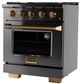 Kucht Professional KEG Series 30" Titanium Stainless Steel Pro Style Natural Gas Range-3