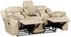 Homelegance® Amite Beige Double Reclining Loveseat with Console-2