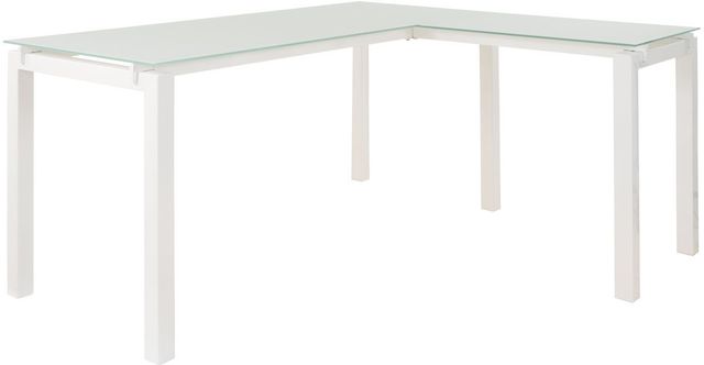 Signature Design by Ashley® Baraga White 2-Piece Home Office Desk Set-1