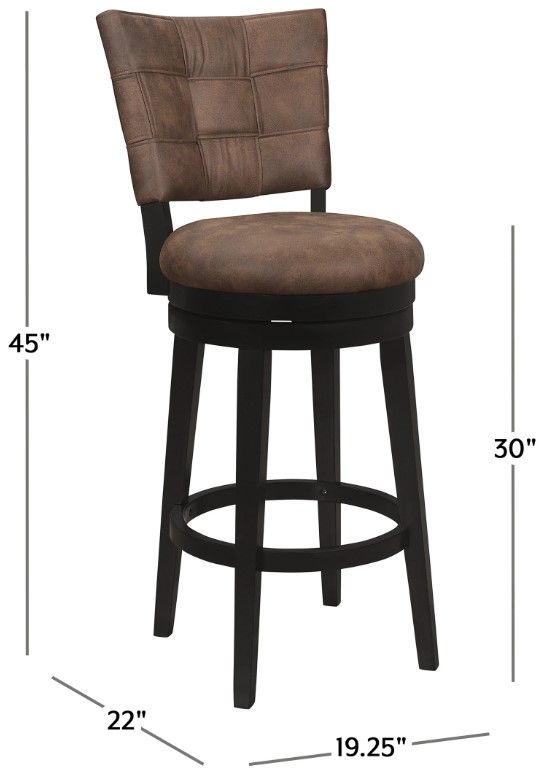 HH2 Home Kaede Brown Counter Stool-2