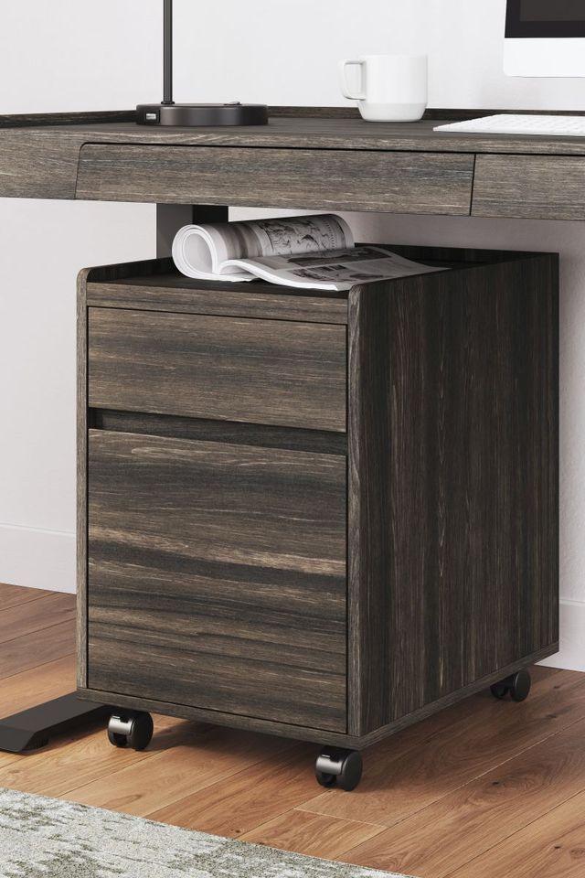Signature Design by Ashley® Zendex Dark Brown File Cabinet-4