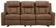 Benchcraft® Mackmenville Caramel Manual Reclining Sofa-3