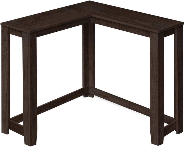 Monarch Specialties Inc. Espresso 36" Corner Console Table-0