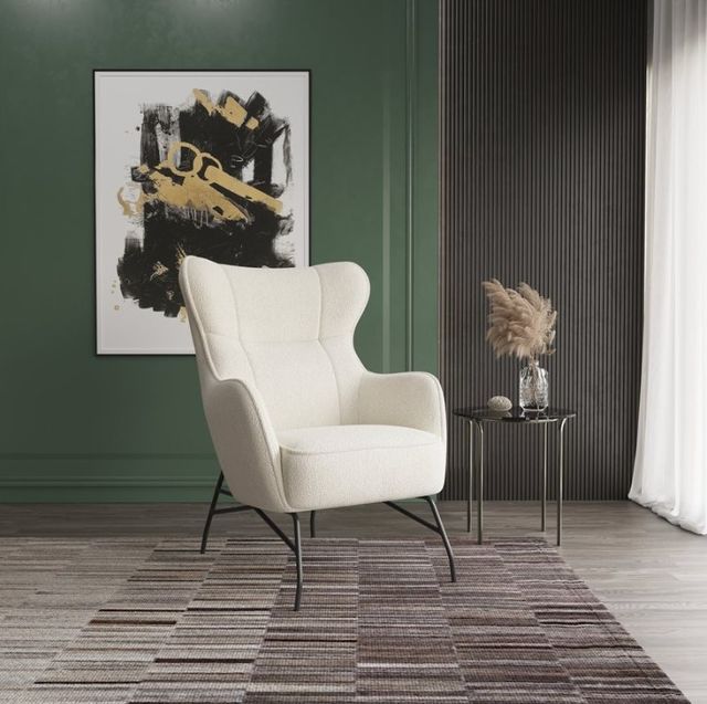 Emerald Home Franky Boucle Accent Chair-1