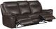 Homelegance® Aram Dark Brown Manual Double Reclining Sofa-4