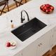 Elkay Quartz Classic® Black 33" x 18-3/4" x 9-1/2" Single Bowl Undermount Sink-2