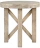 Jofran Inc. Sierrafina Almond Round End Table-1