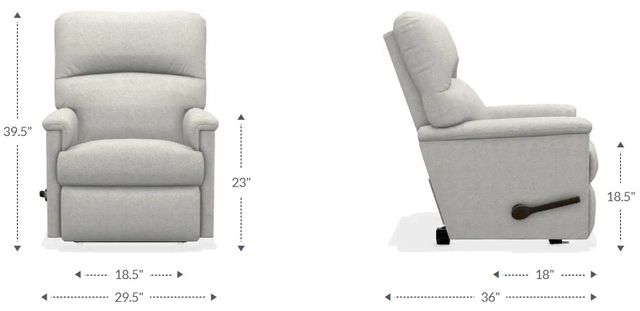 La-Z-Boy® Collage Ocean Manual Wall Recliner-2