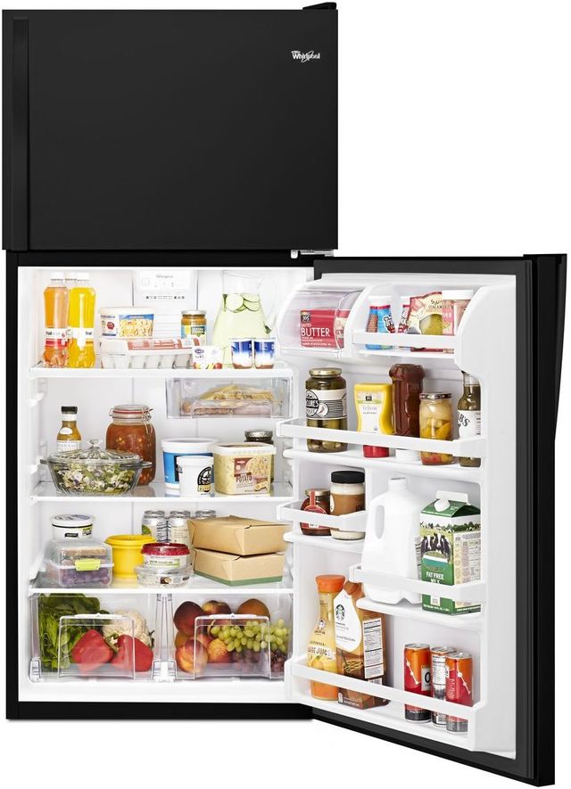 Whirlpool® 30 in. 18.2 Cu. Ft. Black Top Freezer Refrigerator-4