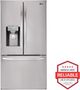 LG 22.1 Cu. Ft. PrintProof™ Stainless Steel Counter Depth French Door Refrigerator-1