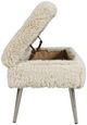 Jofran Inc. Huggy Sand Storage Bench-3