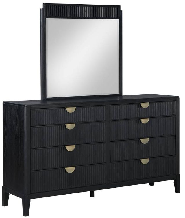 Coaster® Brookmead Black 8-Drawer Dresser with Mirror-0