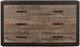 Mazin Furniture Miter Dark Ebony/Rustic Mahogany Dresser-0