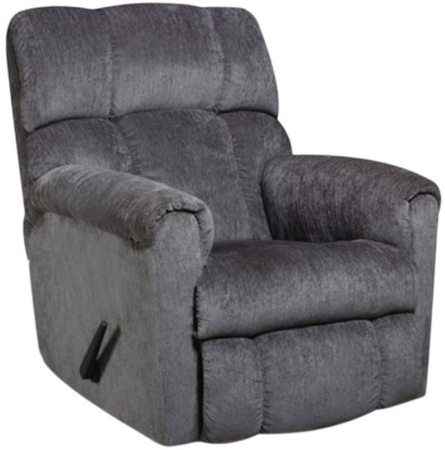 American Wholesale Furniture Hornet Gray Rocker Manual Recliner-0