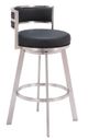 Zuo® Modern Gimsby Black Swivel Barstool-0