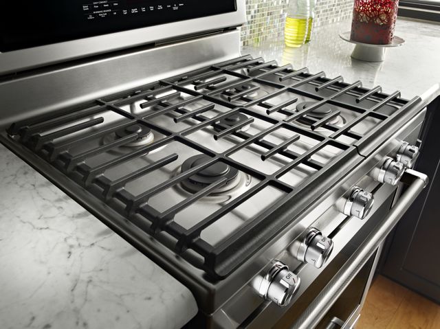 KitchenAid® 30" Free Standing Gas Range-Stainless Steel-2