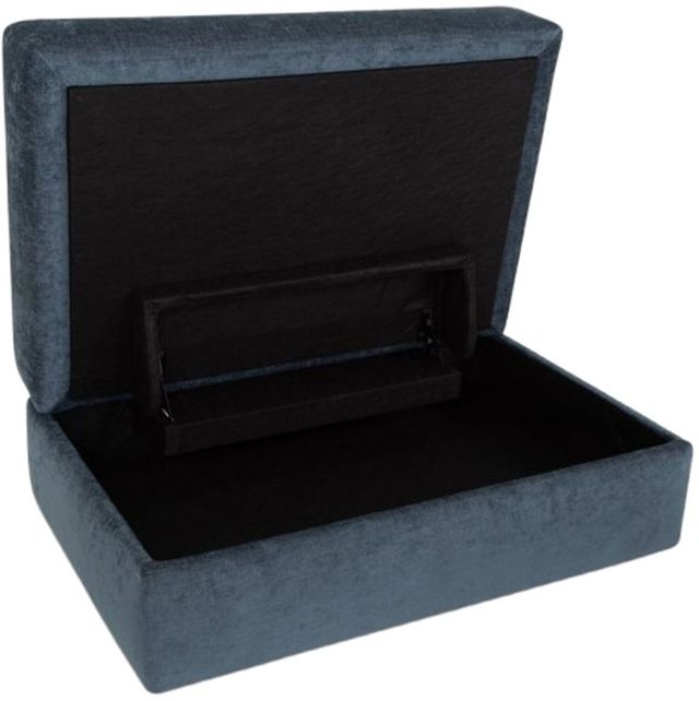 Franklin™ Indigo Saganaga Lagoon Storage Ottoman with Caster Legs-2