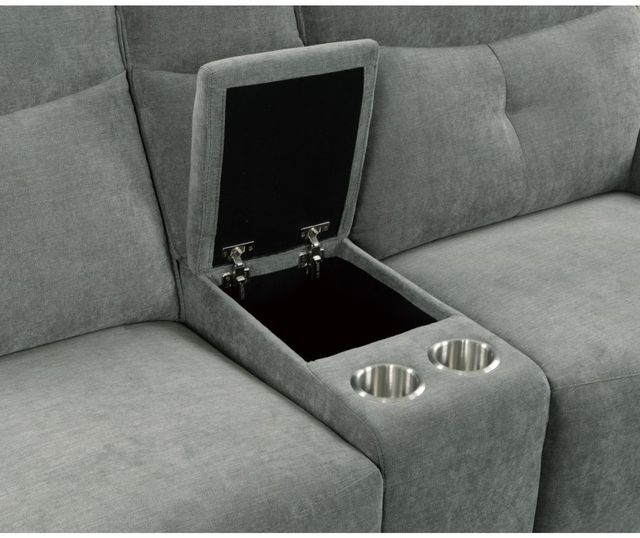 Homelegance® Tesoro 6-Piece Dark Gray Manual Reclining Right-Arm Facing Sectional and Chaise-2