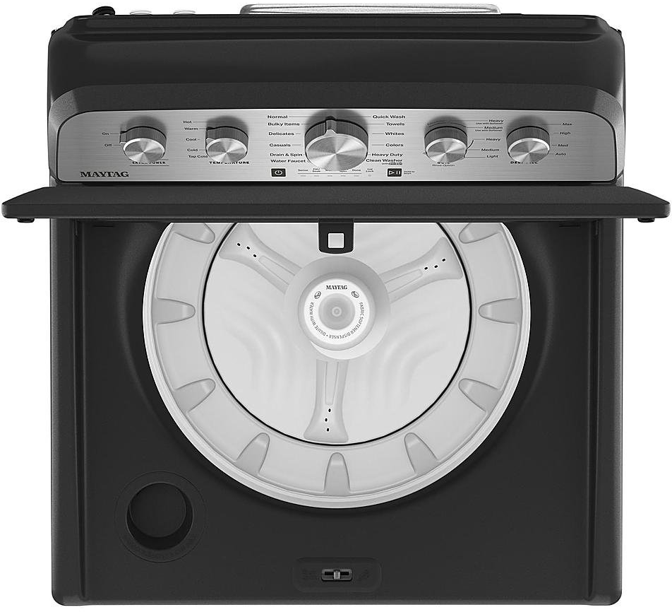 Maytag® 4.7 Cu. Ft. Volcano Black Top Load Washer Dual Finish Lid