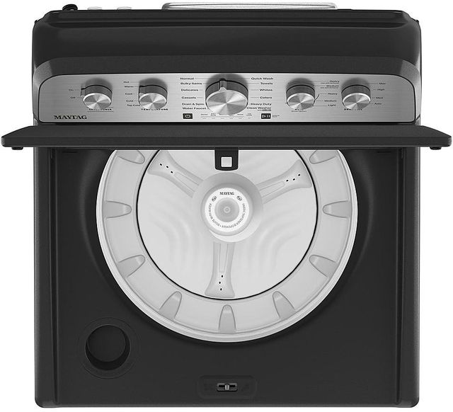 Maytag® 4.7 Cu. Ft. Volcano Black Top Load Washer Dual Finish Lid-2