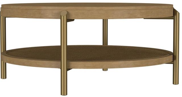 Coaster® Arini 3-Piece Sand Wash Occasional Table with Aged Brass Base Set-3