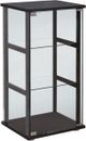 Coaster® Cyclamen Black/Clear 3-Shelf Glass Curio Cabinet-0