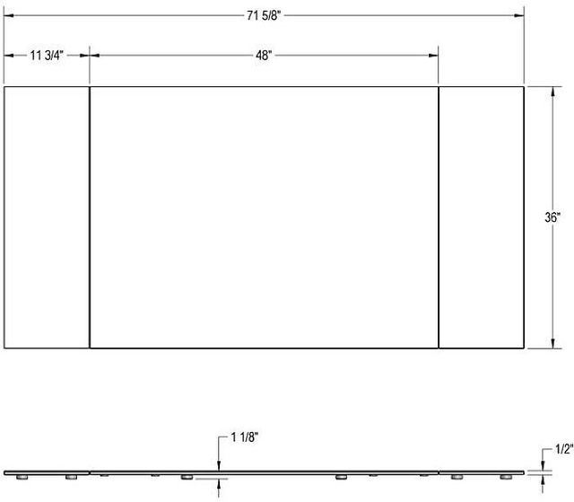 Amisco Customizable Lewis 72" Rectangular Extendable Table with 0.5" Italian Porcelain on Glass Top and 2 Leaves-2